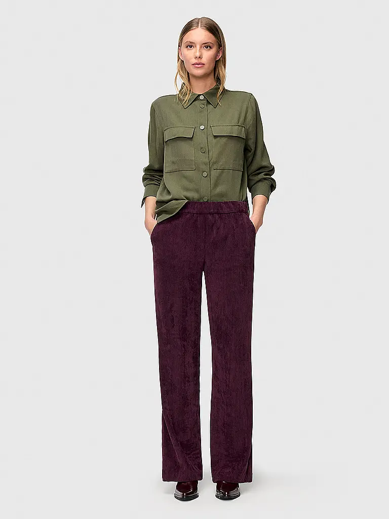 MAC | Pantaloni a palazzo CHIARA | Rosso scuro