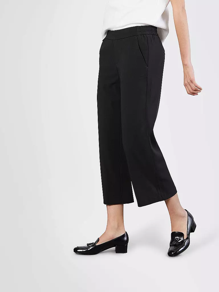 MAC | Pantaloni culotte cropped fit "Chiara" | Nero