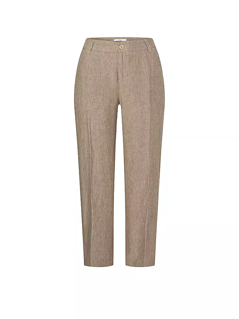 MAC | Pantaloni di lino 7/8 Nora | Beige