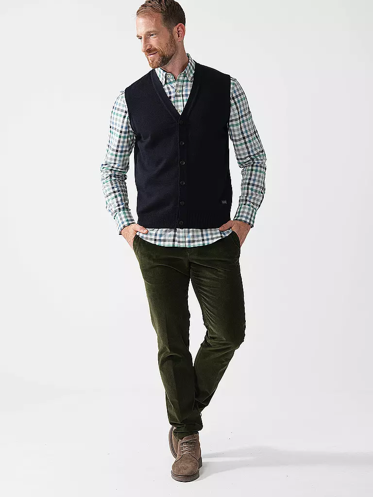 MAERZ | Gilet in maglia | Blu scuro