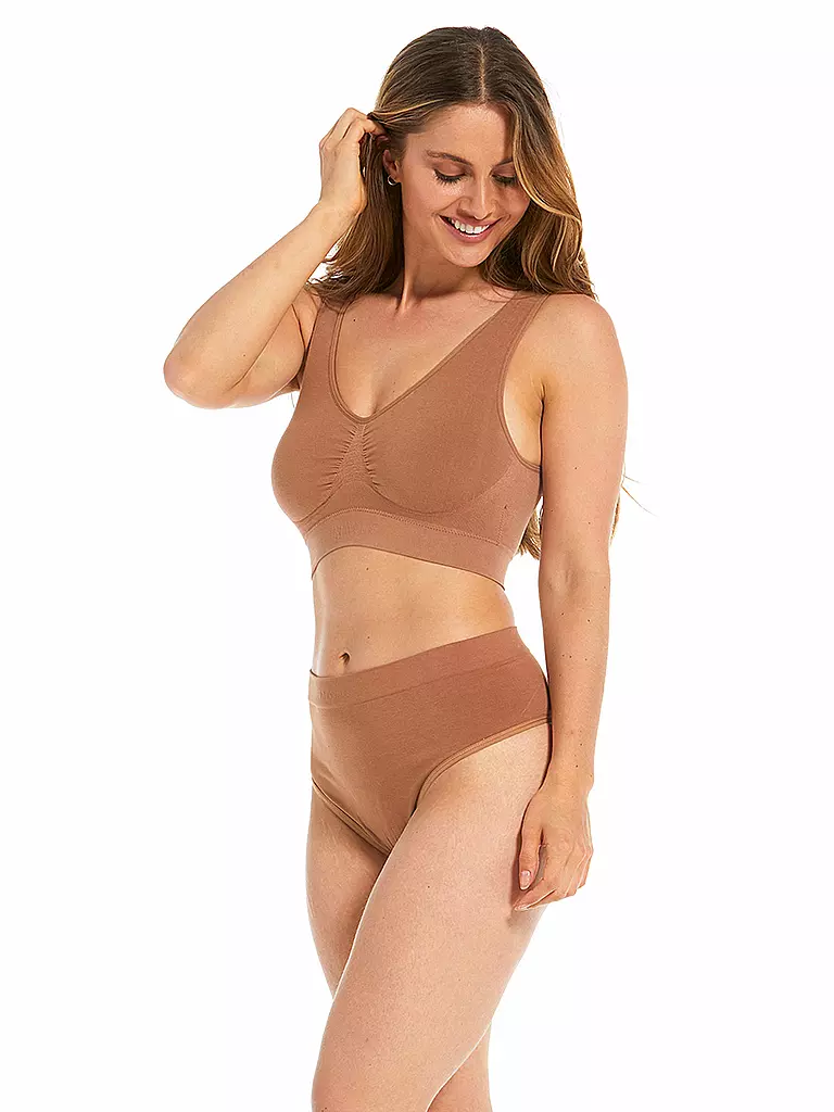 MAGIC BODYFASHION | Bustier Comfort Bra Bamboo Mocha | Marrone