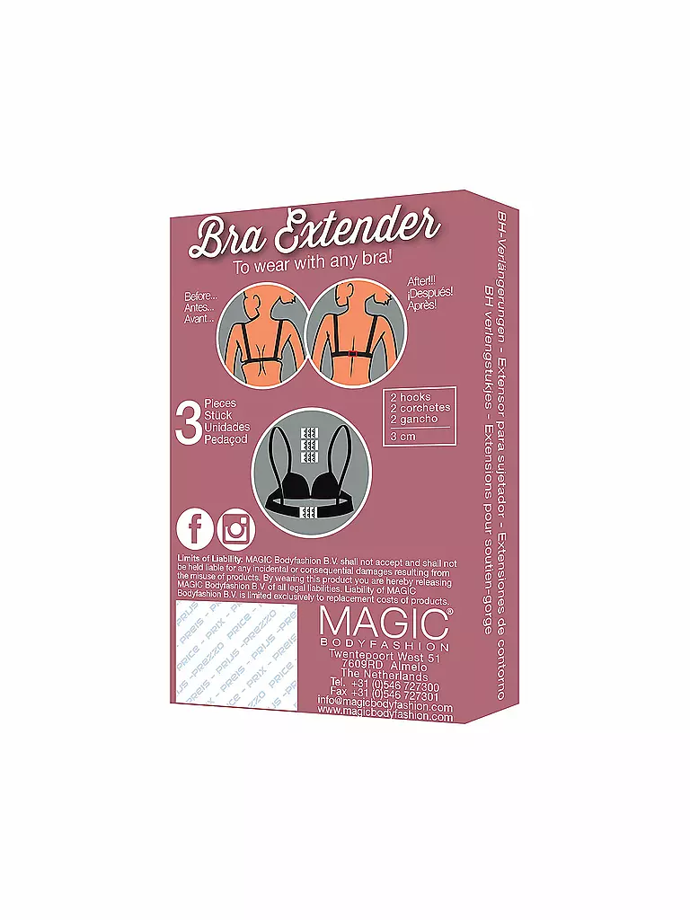 MAGIC BODYFASHION | Prolunga reggiseno Bra Extender confezione da 3 | 