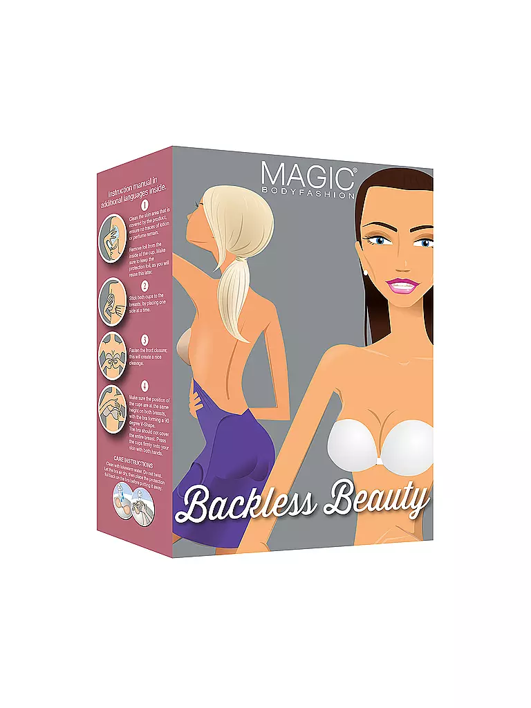MAGIC BODYFASHION | Reggiseno adesivo "Backless Beauty" latte | 
