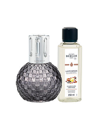 MAISON BERGER PARIS | Set Lampe Berge Falcon 250ml DISCO GRISE Poussiere Ambre