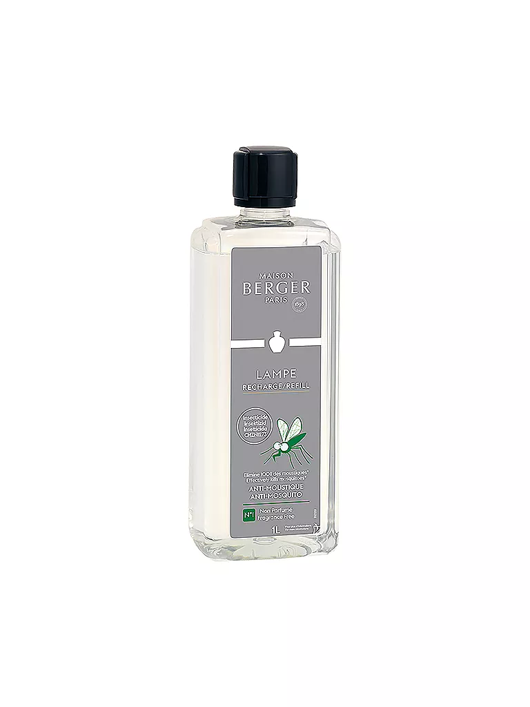 MAISON BERGER PARIS | Anti-zanzare senza profumo - Fragranza Lampe Berger 1000 ml | Trasparente