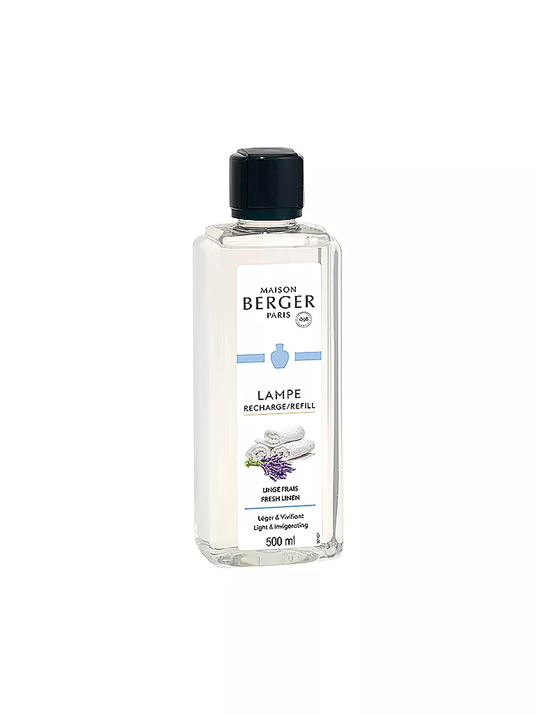 MAISON BERGER PARIS | Biancheria Fresca - Fresh Linen Fragranza Lampe Berger 500ml | Trasparente