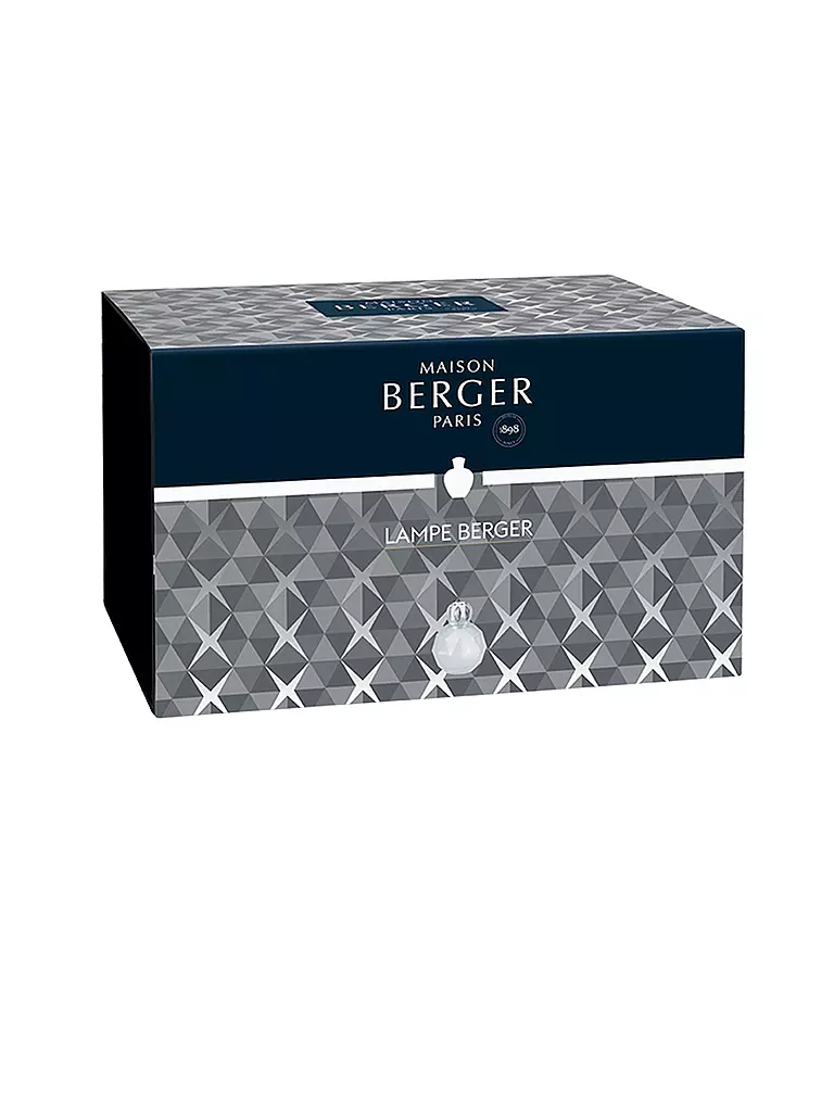 MAISON BERGER PARIS | Lampe Berger Geode Bianco satinato | Grigio chiaro