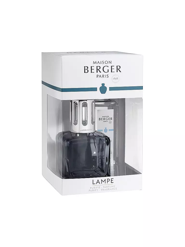 MAISON BERGER PARIS | Lampe Berger ICE CUBE Grigio - Tè Bianco Aromatico | Grigio