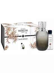 MAISON BERGER PARIS | Lampe Berger Set EVANESCENCE FAUVE +250ml Mystic Leather | Grigio