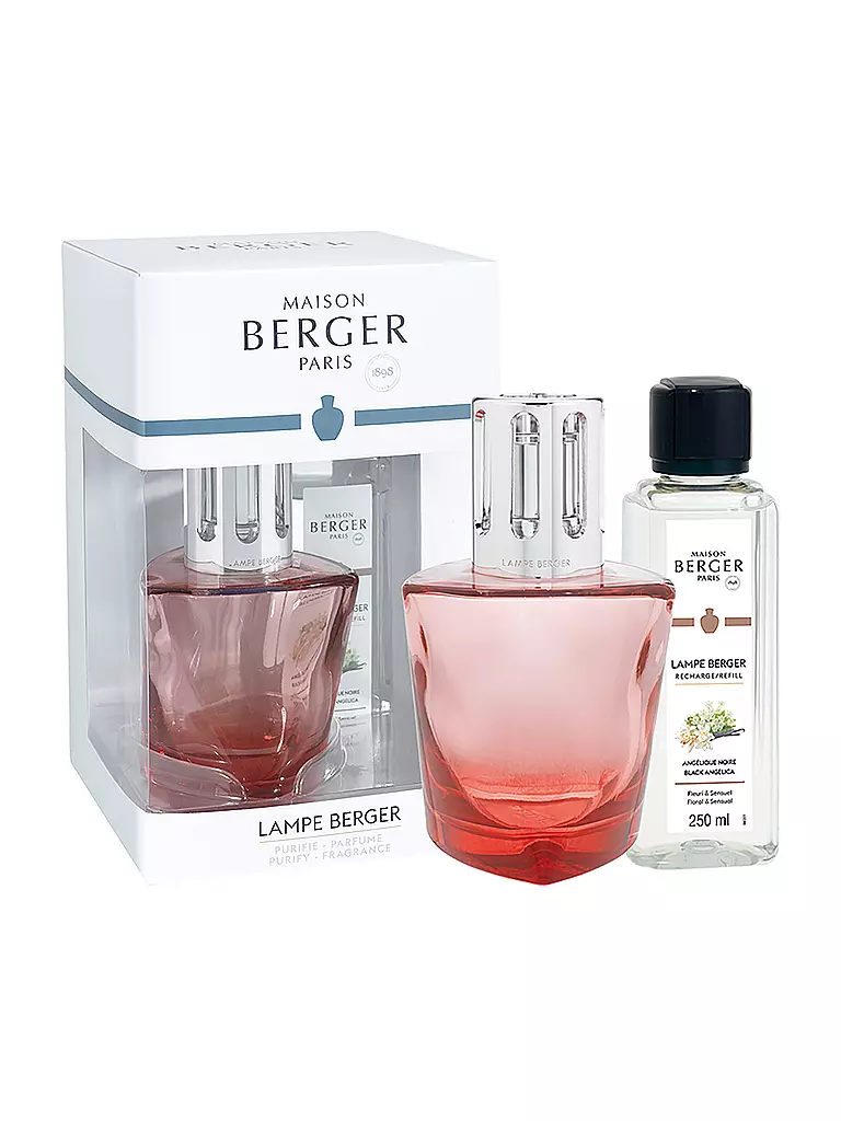 MAISON BERGER PARIS | Lampe Berger Set TERRA Rouge 250ml Angelique Noire | Rosso