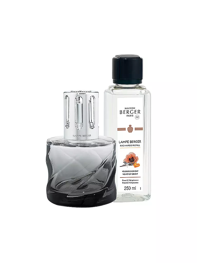 MAISON BERGER PARIS | Set Flacone Spirale Noire 250ml Velours d'Orient | Grigio