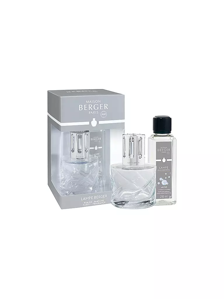MAISON BERGER PARIS | Set Flacone Spirale Trasparente 250ml Air Pur | Trasparente