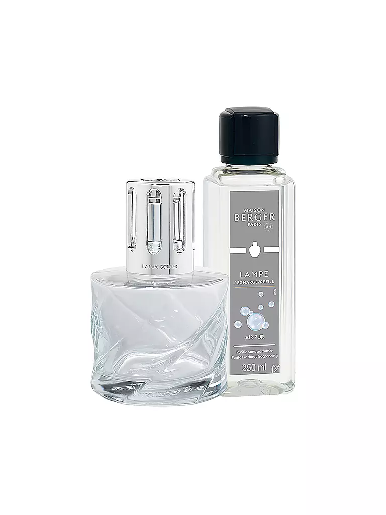 MAISON BERGER PARIS | Set Flacone Spirale Trasparente 250ml Air Pur | Trasparente