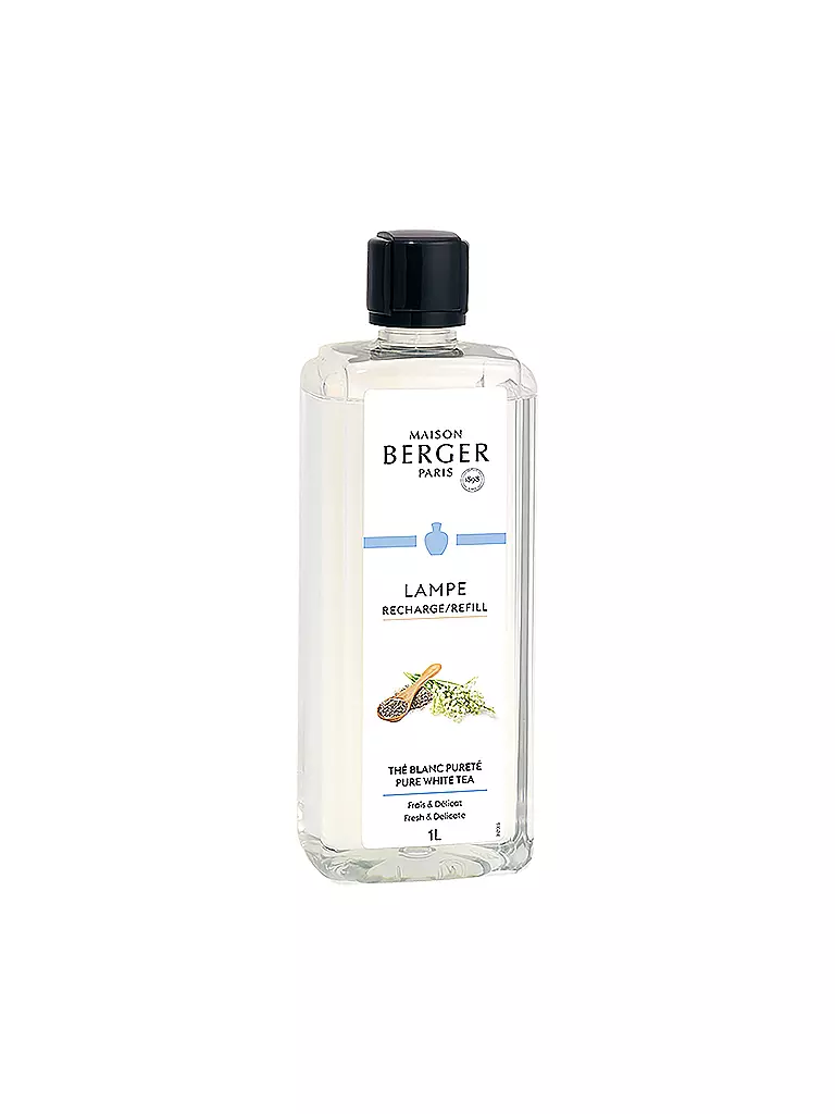MAISON BERGER PARIS | Tè Bianco Aromatico - Fragranza Lampe Berger 1000 ml | Trasparente