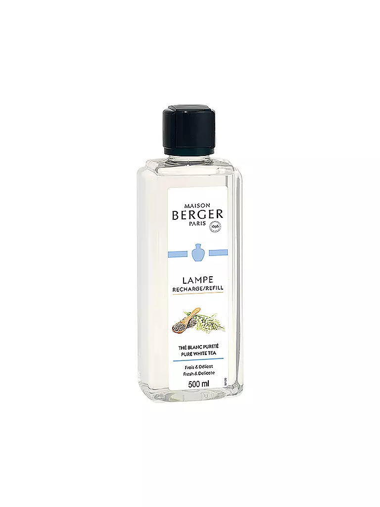 MAISON BERGER PARIS | Tè Bianco Aromatico - Fragranza Lampe Berger 500 ml | Trasparente