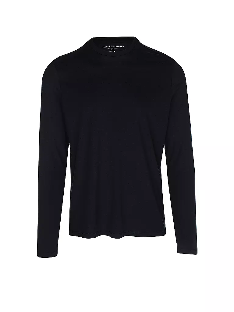 MAJESTIC FILATURES | Langarmshirt | Blu scuro