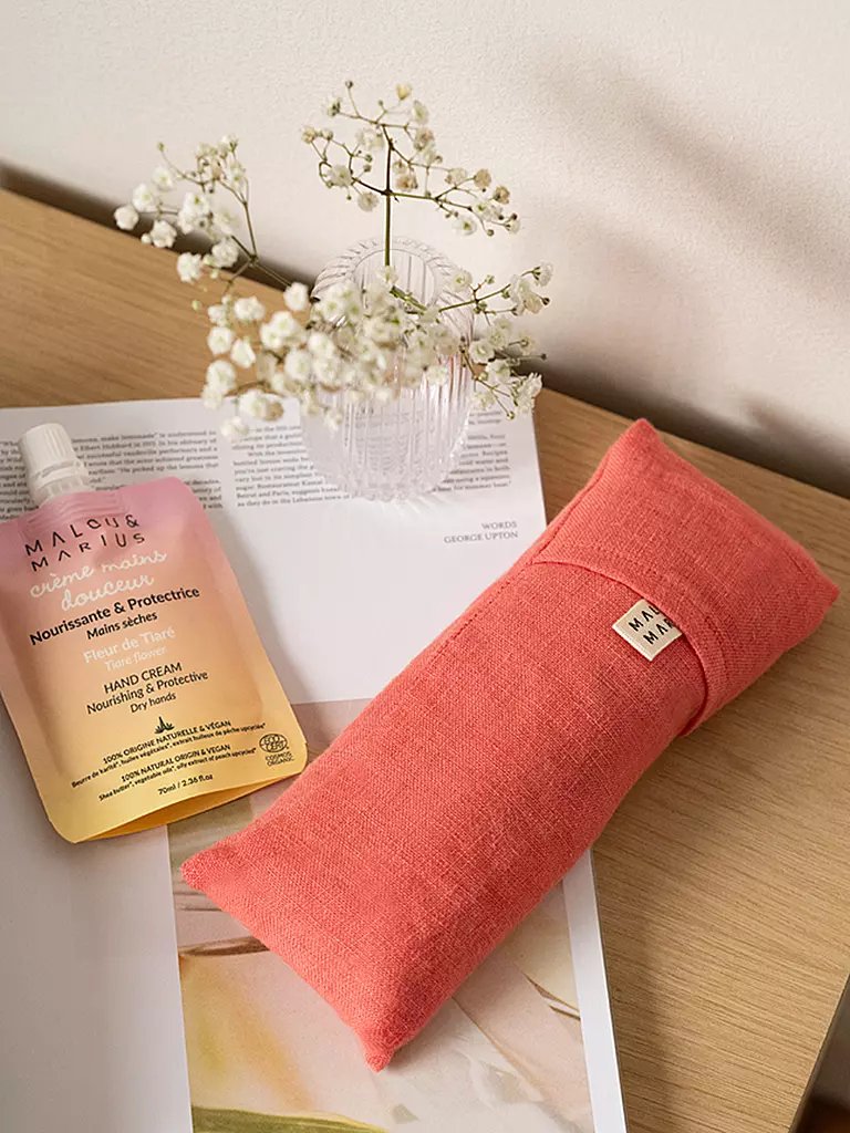 MALOU & MARIUS | Cuscino per gli occhi rosa-arancio | Corallo