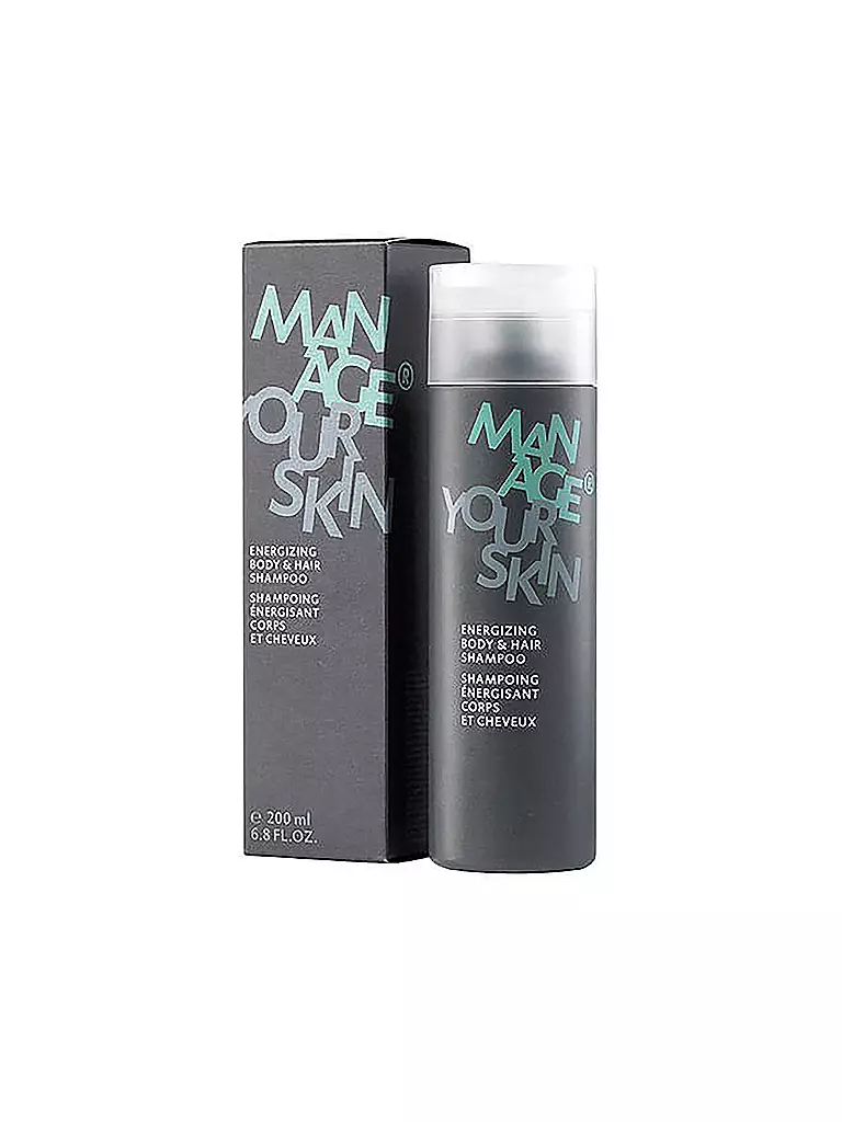 MANAGE YOUR SKIN | Shampoo energizzante corpo e capelli 200ml | Senza colore