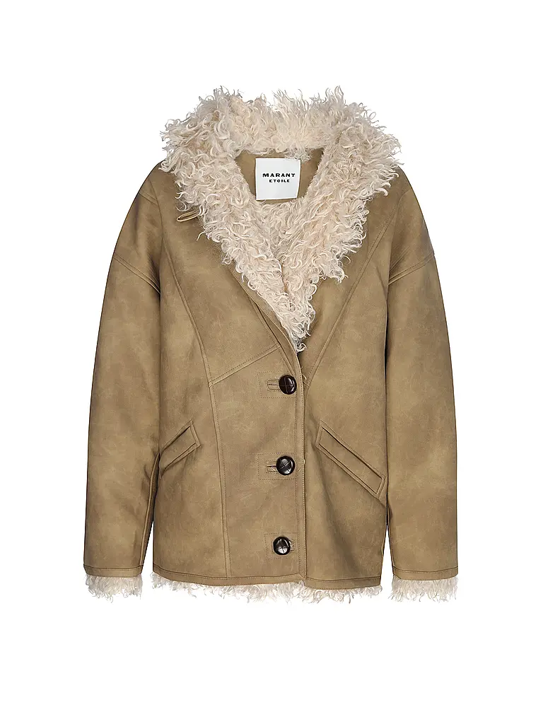 MARANT ETOILE | Cappotto in pelliccia sintetica CLEA | Beige