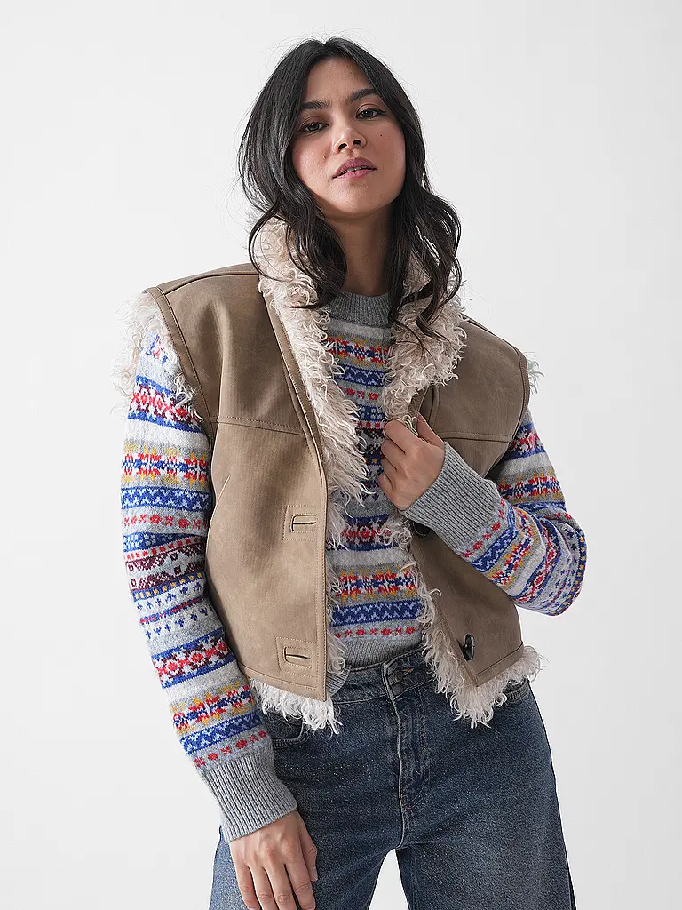 MARANT ETOILE | Gilet reversibile in pelliccia sintetica CLARA | 