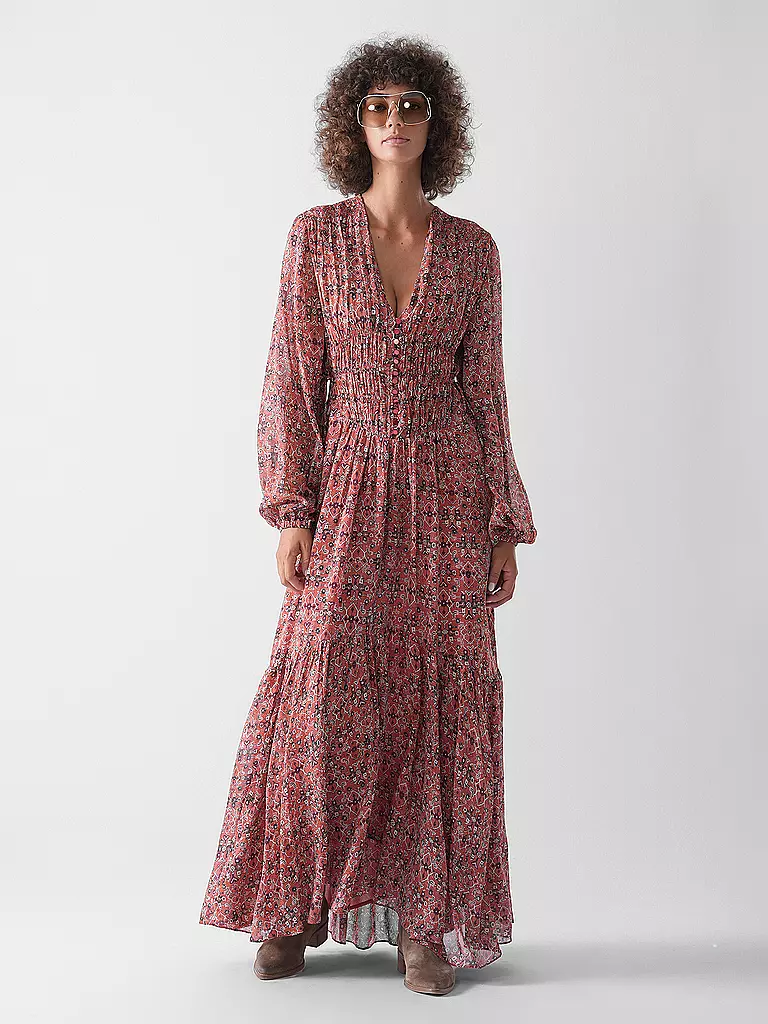 MARANT ETOILE | Maxi abito BRIANE | Rosso scuro