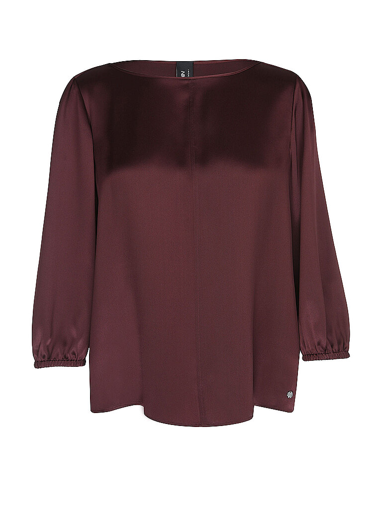 Seidenbluse rosso scuro 40