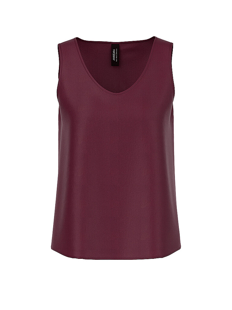 Top di seta rosso scuro 34