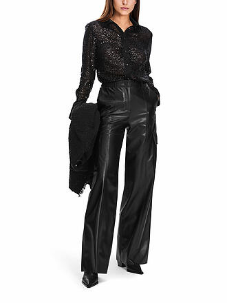 MARC CAIN | Pantaloni cargo effetto pelle RAGUSA