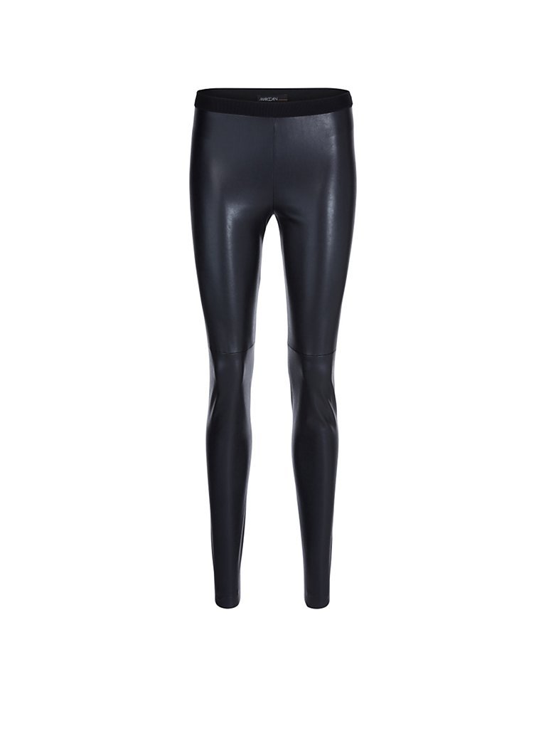 Leggings effetto pelle blu 34