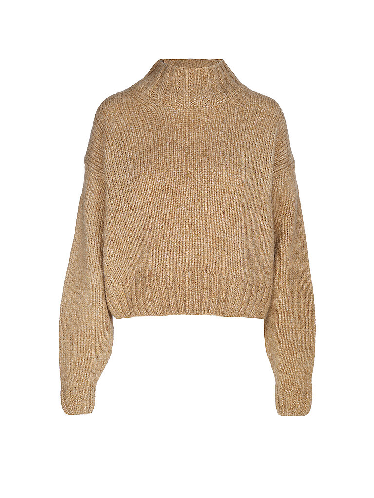 Maglione a collo alto beige 42