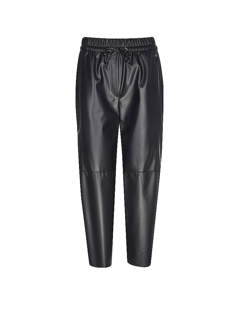 Pantaloni Jogging Fit in similpelle RANCHI blu 42