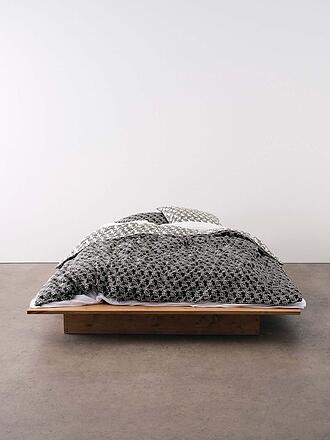 MARC O'POLO HOME | Biancheria da letto in raso MONOGRAM 70x90cm / 140x200cm Nero