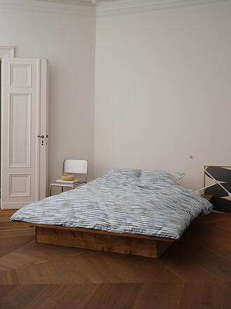MARC O'POLO HOME | Biancheria da letto in raso SVALI 70x90 / 140x200cm Calm Blue