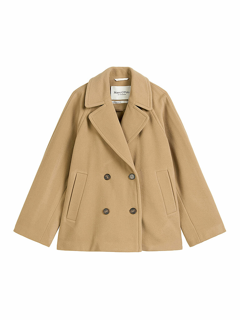 Giacca di lana marrone chiaro 36