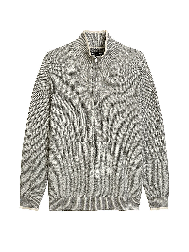 Pullover Troyer grigio XXL