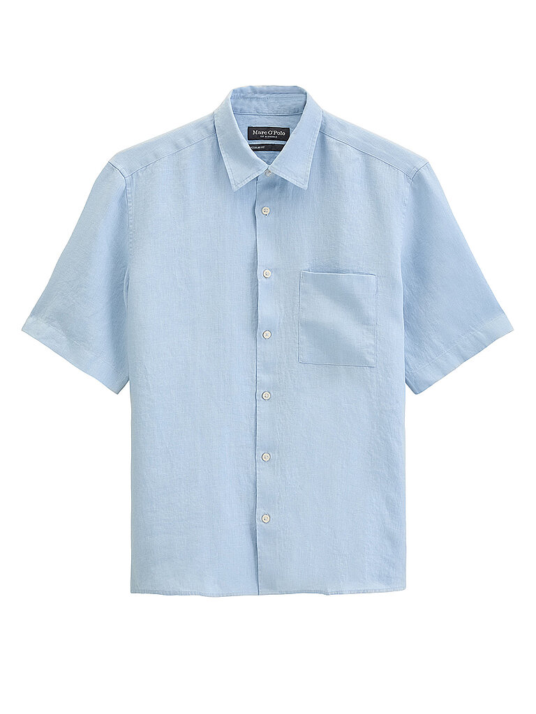 Camicia di lino azzurro XXL