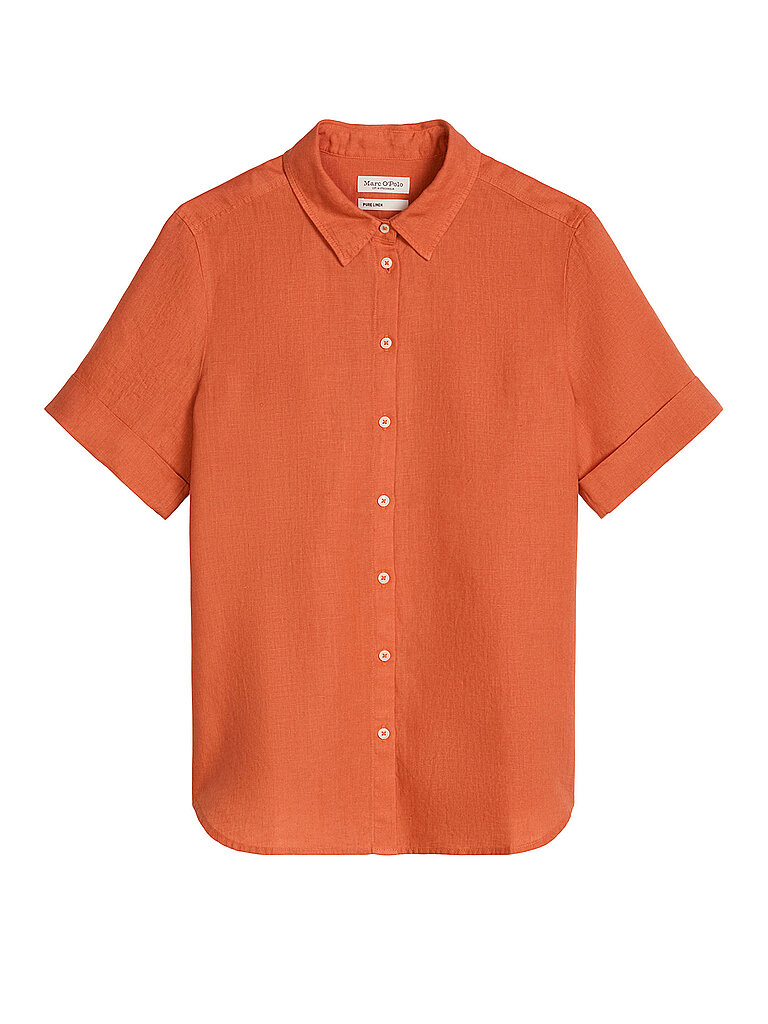Blusa di lino arancione 34