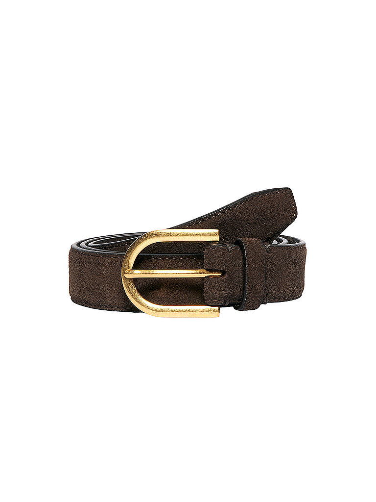 Cintura in pelle marrone 90