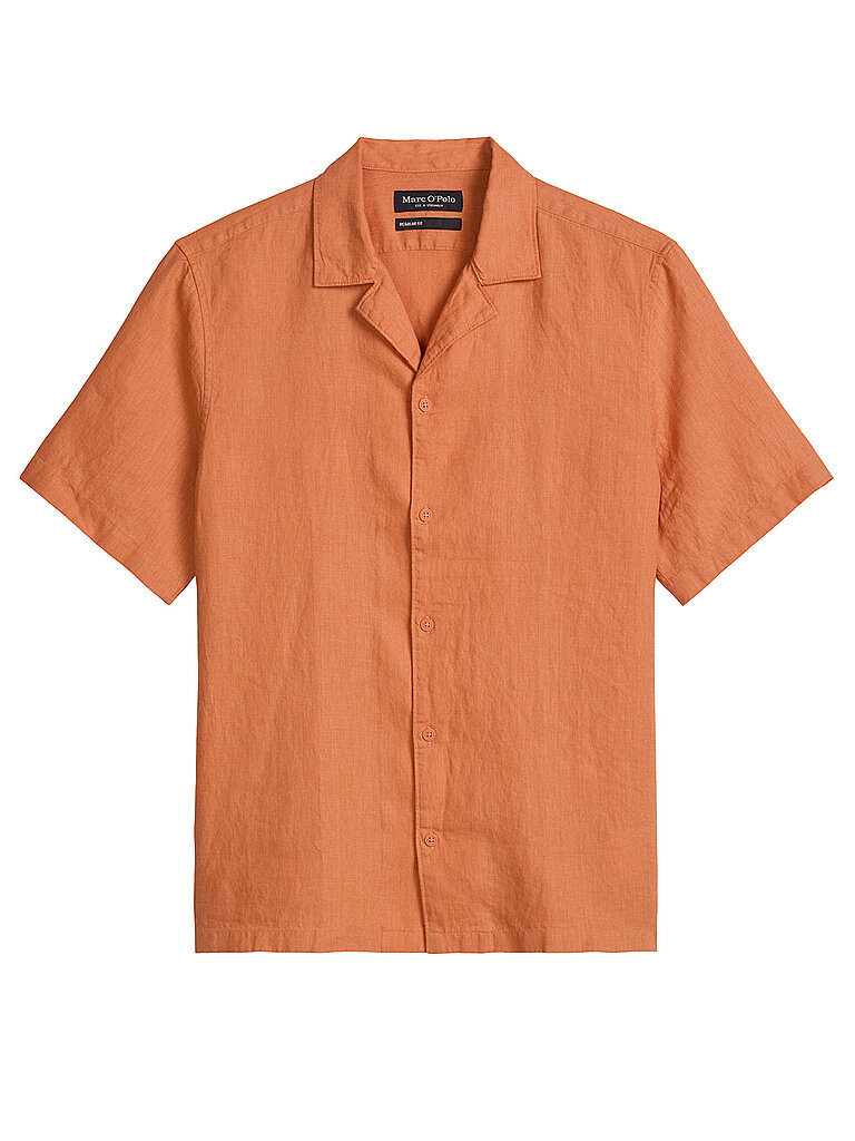 Camicia di lino corallo M
