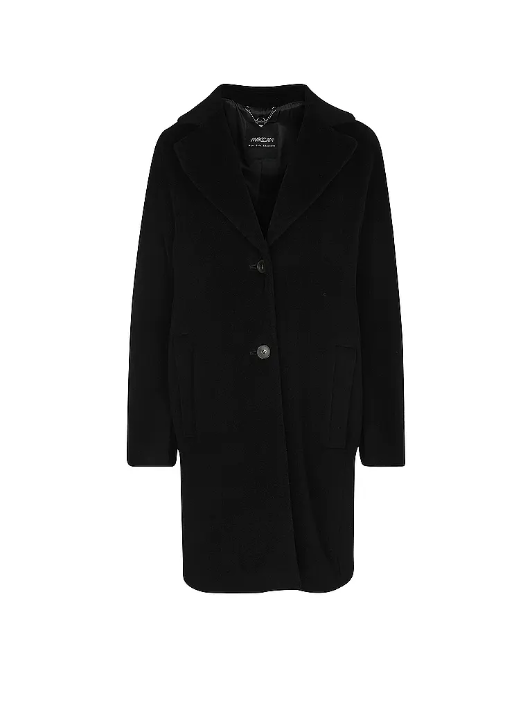MARC CAIN  | Cappotto di lana
Marca: MARC CAIN
Colore: nero
Categorie: Moda, Donna

Lunghezza manica: Manica lunga
Materiale: Alpaca
Tipo di colletto: Rever
Motivo: Tinta unita
Vestibilità (capispalla): Ampia
Stile: Glamour
Dettagli: Tasche a fessura | Nero