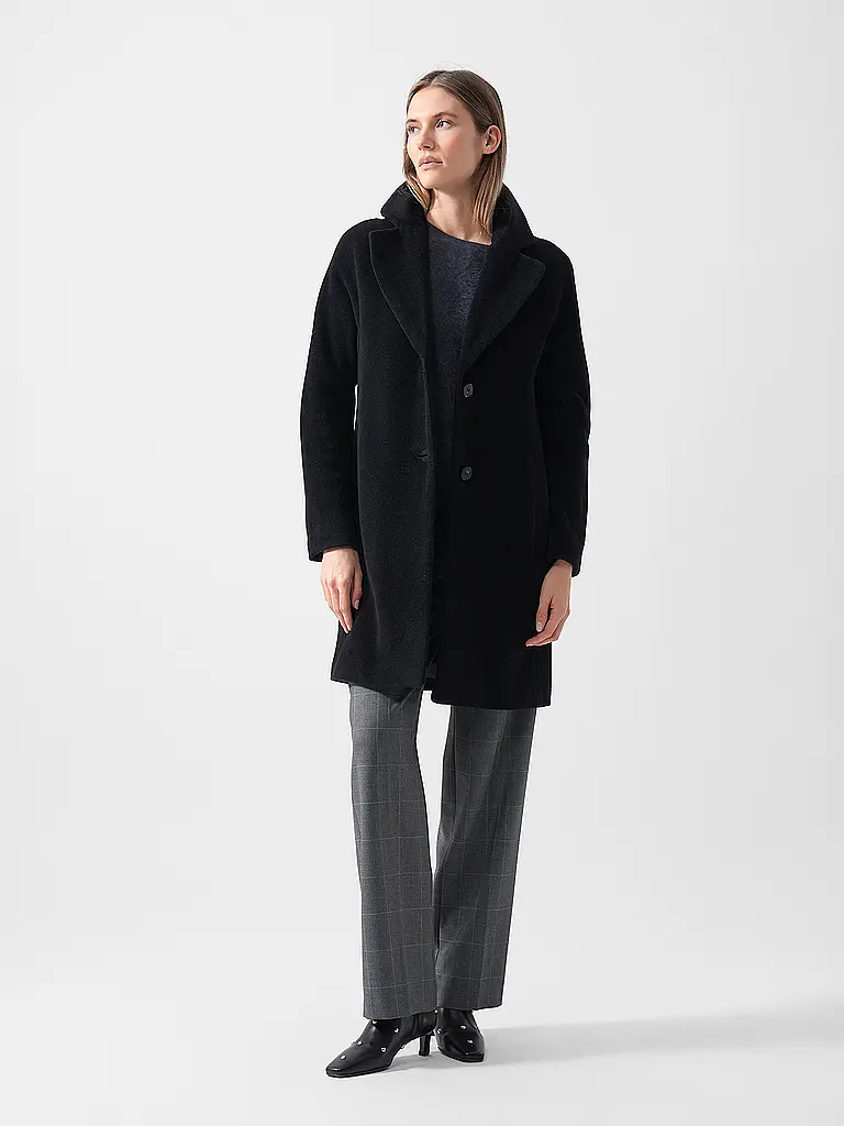 MARC CAIN  | Cappotto di lana | Nero