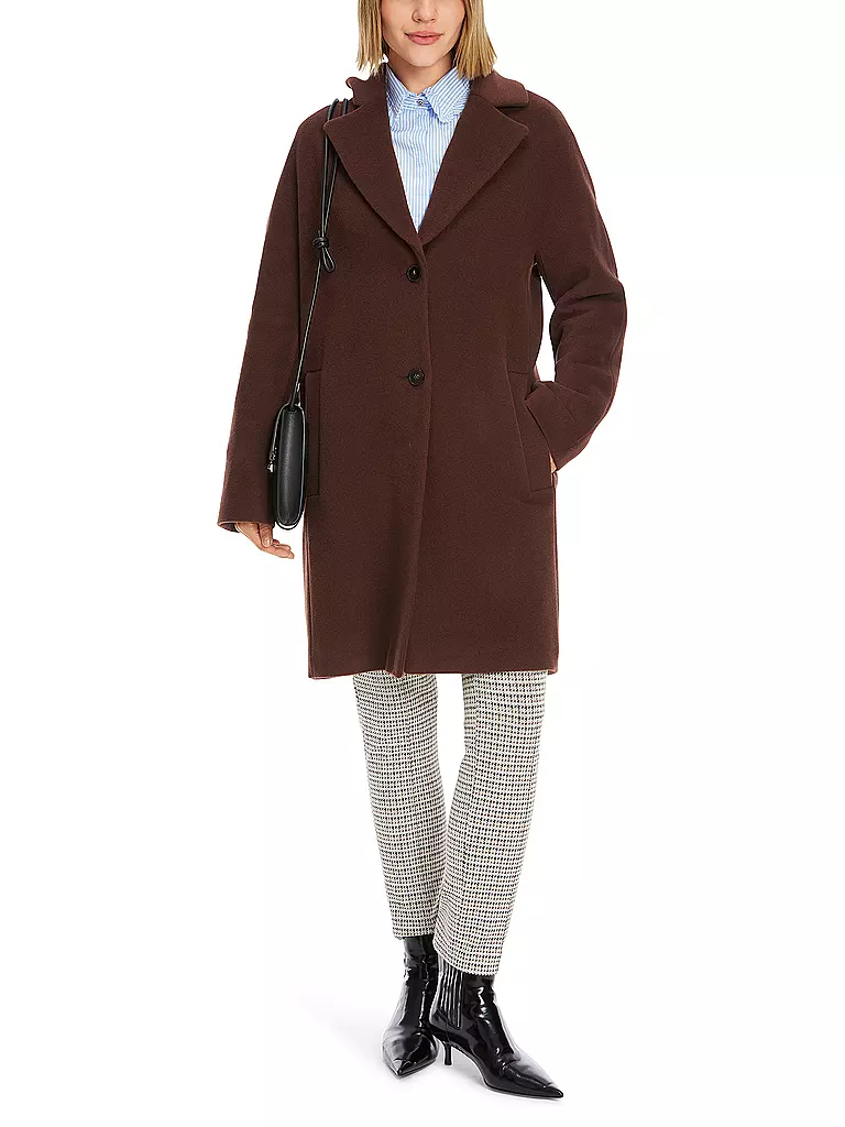 MARC CAIN  | Wollmantel | Marrone