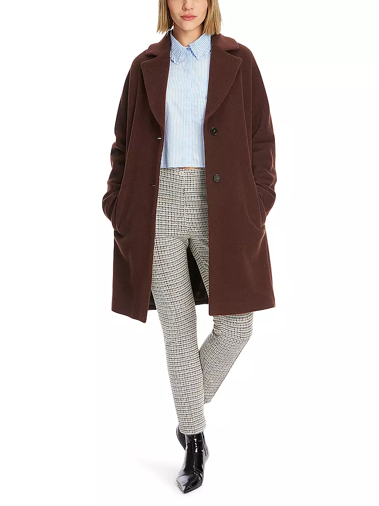 MARC CAIN  | Wollmantel | Marrone