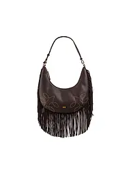MARC CAIN | Borsa in pelle - Hobo Bag | Marrone
