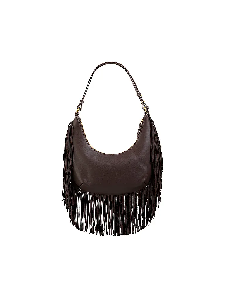 MARC CAIN | Borsa in pelle - Hobo Bag | Marrone