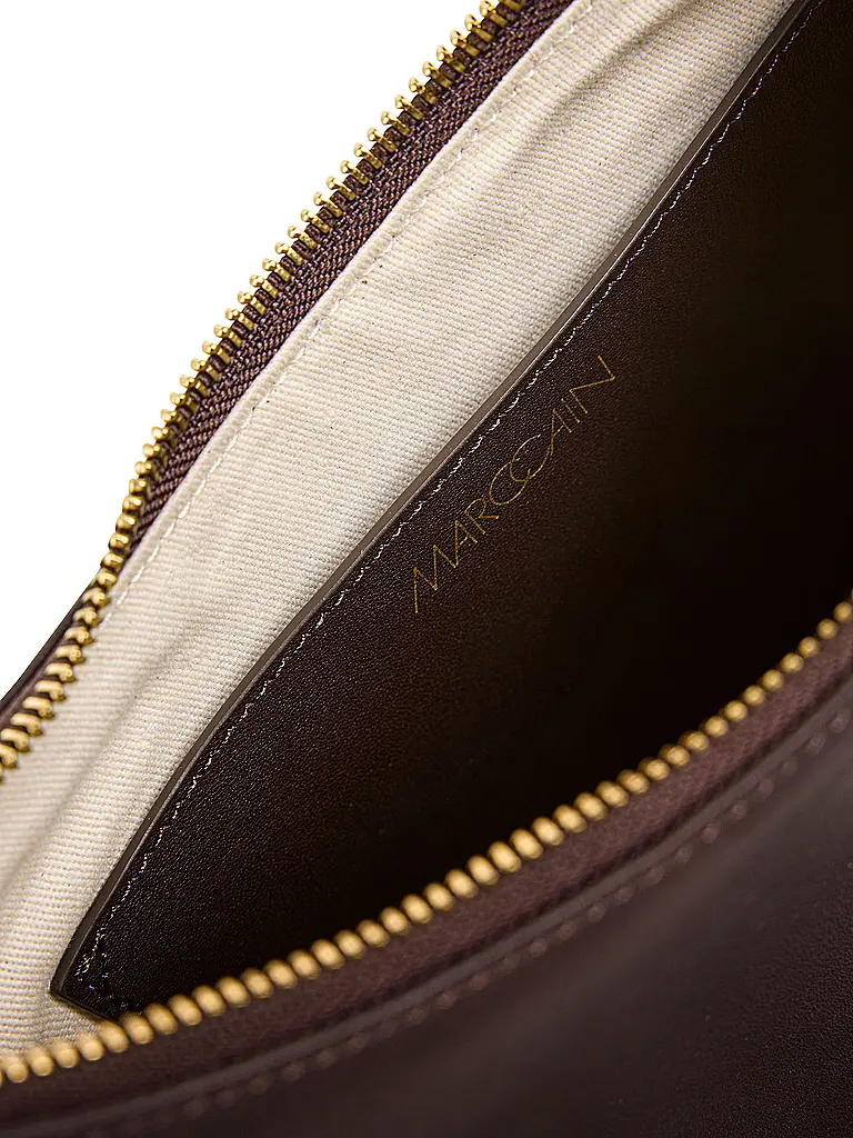 MARC CAIN | Borsa in pelle - Hobo Bag | Marrone