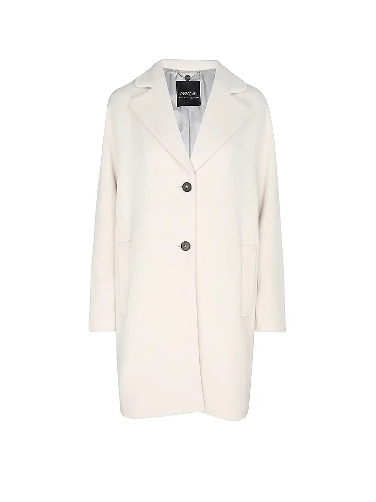MARC CAIN | Cappotto di lana | Grigio chiaro