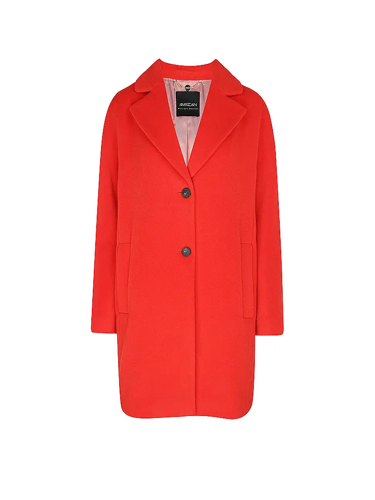 MARC CAIN | Cappotto di lana | Rosso