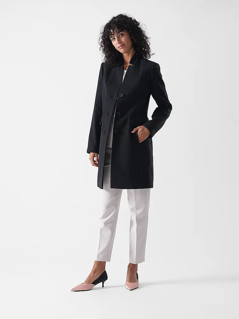 MARC CAIN | Cappotto di lana | Grigio chiaro