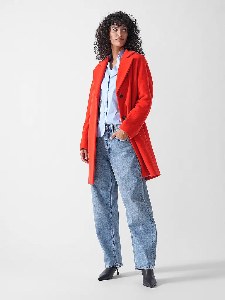 MARC CAIN | Cappotto di lana | Rosso